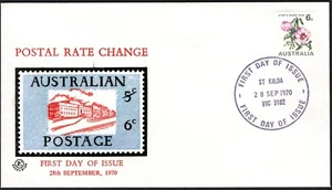 Australia 6c Rose Excelsior 1970 sin dirección FDC, muy buen estado - Imagen 1 de 1