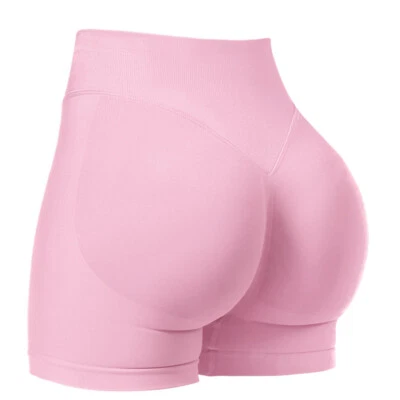 Womens Workout Impact Shorts Scrunch Butt Lifting Gym Booty Biker Sport Shorts - Image 1 of 4