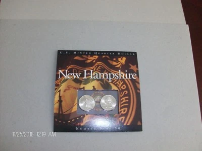 2000-P & D New Hampshire Uncirculated 50 State Quarter Program Number 9 of 50 - Image 1 of 3