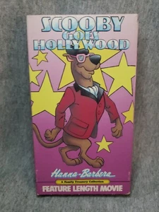 Scooby Goes Hollywood VHS Soft Sleeve Purple Rare - Picture 1 of 3