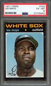 BB - 1971 - Topps - #733 - Lee Maye - PSA 6 - EX-MT - Imagen 1 de 2