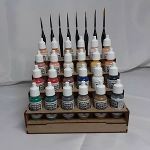 Rangement peintures Vallejo Storage paint rack shelf Wargames 40k Army Painter - Foto 1 di 6