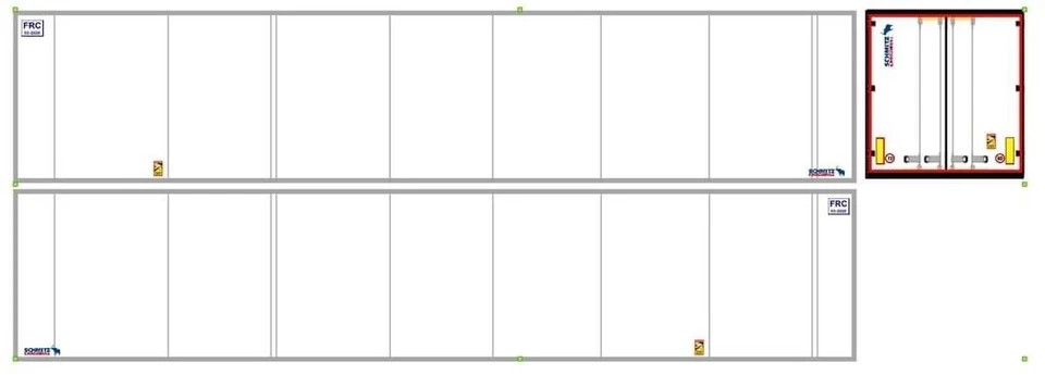 Nuova Grafica Schmitz per semirimorchi frigo Herpa 1/87 creata dal proprietario - Immagine 1 di 1