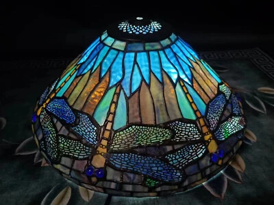 Reproducción antigua pantalla Tiffany (exenta de impuestos EE. UU.) Foto 1 de 4