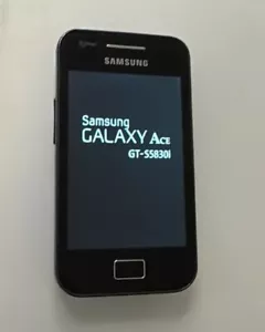 Samsung Galaxy ACE (GT-S5830i) schwarz, geprüft, Händler Garantie Zustand Gut - Bild 1 von 2