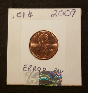 2009 D Uncirculated Lincoln Penny with Error Fatter Thumb / - Picture 1 of 5