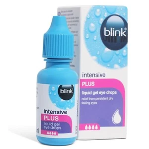 Blink Intensive Plus Liquid Gel Eye Drops - Relief From Dry Eyes - Instant and - Picture 1 of 9