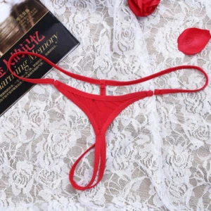 Mujeres Calzoncillos Sin Entrepierna Cuerda G Bragas Mini Bikini Tanga Lencería Ropa Interior - Imagen 1 de 50