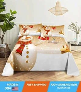 Festive Christmas Bedding Set | Stylish Flat Sheets & Pillowcases for Boys - Picture 1 of 1