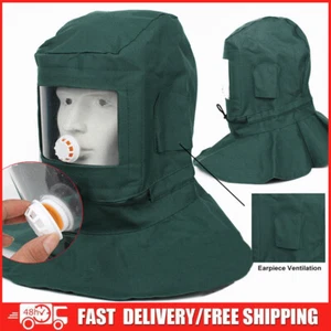 Sand Blasting Hood Abrasive Sandblaster Cap Wind Dust Anti Protective Tool Spray - Picture 1 of 16