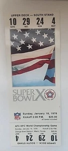 SPRINT SUPER BOWL X PHON CARD REPLICA OF GAME TICKET PITTSBURGH DALLAS 1976 - Picture 1 of 2