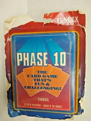 Phase 10 Card Game 1992 Fundex  New with Package Damage  - Image 1 of 4