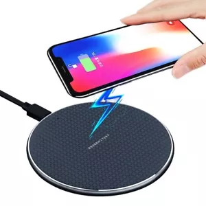 Fast wireless charger pad universal for iPhone Samsung Google Phones - Picture 1 of 8