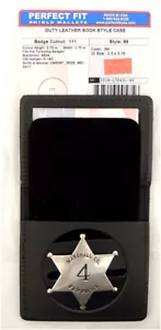 Perfect Fit Police Badge Holder with ID Card Holder - Picture 1 of 4