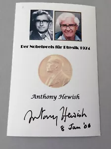 ANTONY HEWISH Nobelpreis Physik 1974 signed Foto 9,5 x 15 RARITÄT - Bild 1 von 1