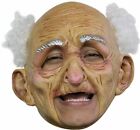 OLD MAN DELUXE CHINLESS HEAD MASK WITH CHINSTRAP LATEX HALLOWEEN MASK