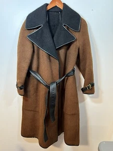 Vintage Bonnie Cashin for Sills Mohair And Leather Coat M/L 1960’s - Picture 1 of 18