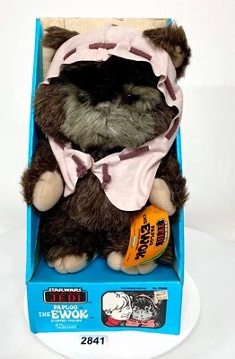 Oso de peluche Kenner 1983 vintage Star Wars Ewoks Paploo 13" ALTA CALIDAD casi como nuevo+ Foto 1 de 4