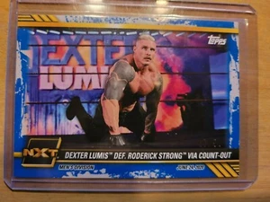 DEXTER LUMIS - 2021 Topps WWE NXT - Base Card #42 - BLUE BORDER SP PARALLEL /50 - Photo 1 sur 2