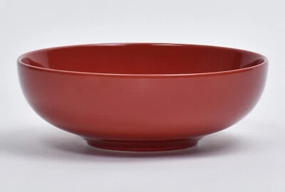 Juego de 4 cuencos de pasta de cerámica rojos de 7,75" de Omni Housewares Foto 1 de 4