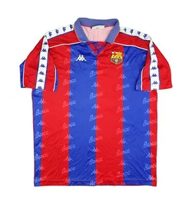 MAGLIA FC BARCELLONA barça kappa 1992-93 1993-94 CALCIO CAMISETA BARCELONA SHIRT - Imagen 1 de 10