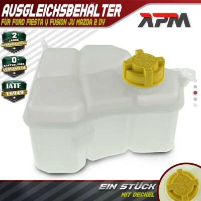 Ausgleichsbehälter Kühlmittel+mit Deckel für Ford Fiesta V Fusion JU Mazda 2 DY - Bild 1 von 4