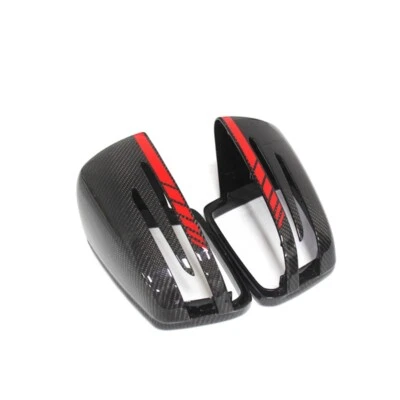 Cubiertas de espejos retrovisores laterales de coche de fibra de carbono para Mercedes Benz G GL GLS ML GLE W463 W166 Foto 1 de 4