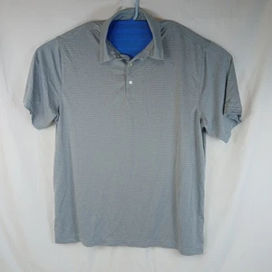 Camisa Polo Para Hombre 2XL XXL Gris Rayas Rendimiento Manga Corta Golf, Walter Hagen - Imagen 1 de 8