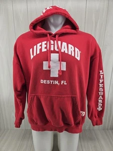 Lifeguard Hoodie Officially Licensed Mens Extra Large Red Destin, FL - Picture 1 of 12