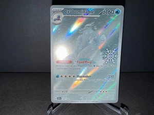 Pokemon Crabominable 149 Stellar Crown 2025 Festive Holiday Stamp IR Card NM+ - Picture 1 of 2