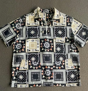 Handmade Men's Short Sleave Shirt Size L - Picture 1 of 8