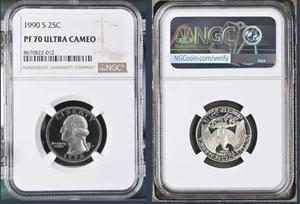 1990-S Washington Proof Quarter, Graded PF70UC by NGC * Registry Quality Coin! - Picture 1 of 1
