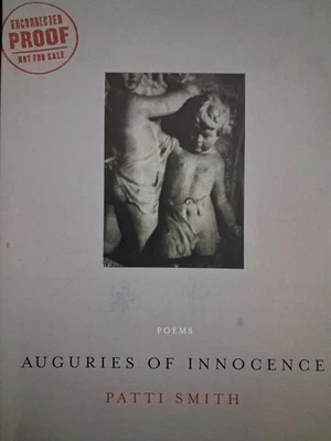 Signed Patti Smith "Auguries Of Innocence: Poems" Book 1st Edition 1st Printing Foto 1 de 2