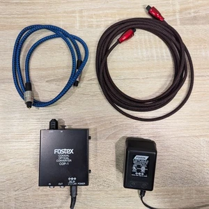 Convertidor óptico coaxial Fostex COP-1 con 2 cables premium - Imagen 1 de 5