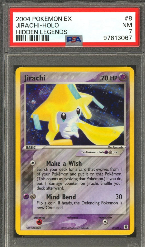 Pokemon EX Hidden Legends Jirachi 8/101 PSA 7 - Image 1 of 1