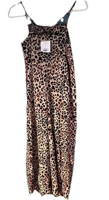 Mameluco pantalón estampado leopardo Topshop talla 0 Foto 1 de 4