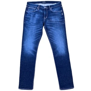 Jeans plateados para hombre Kenaston pierna recta lavado oscuro denim talla 32x32 - Imagen 1 de 7