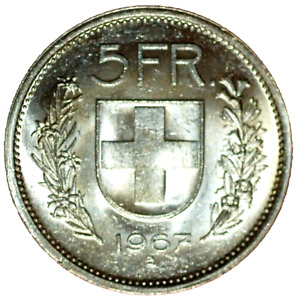 Switzerland 5 Francs 1967 B William Tell KM# 40
