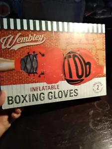 GUANTES DE BOXEO INFLABLES WEMBLEY - JUEGO DE 2, GUANTES ROJOS - NUEVOS EN CAJA - Imagen 1 de 3