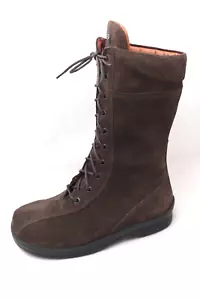 Footprints by Birkenstock Loreto Womens EU 36 US 5-5.5 Brown Suede Combat Boots - Picture 1 of 12