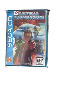 Lethal Enforcers (Sega CD, 1993) Case And Game No Manual - Picture 1 of 4