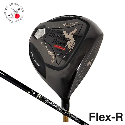MUTSUMI HONMA Golf Japan MH488MAX Phoenix Titanium Driver Club Black Flex R New - Image 1 of 4