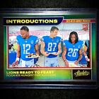 2023 Absolute Football Hooker Gibbs Laporta Introductions Rookie Green /25 Lions
