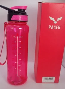 Paser 24/32 Unzen Motivations-Trinkflasche mit Trinkzeit, abnehmbarer Strohhalm  - Bild 1 von 12