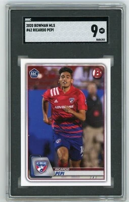 2020 TOPPS BOWMAN MLS RICARDO PEPI ROOKIE CARD RC FC DALLAS USA SGC 9 RARE WOW - Image 1 of 2