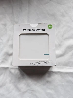 1 Gang Wireless Light Switch 240V Wall Waterproof No Wiring Remote Control UK - Image 1 of 2