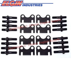 New Flat Guide Plates & 7/16" Rocker Arm Studs sb Chevy 400 383 350 327 305 283 - Bild 1 von 1