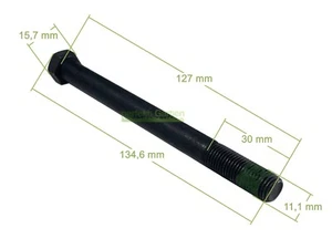 127 mm 7/16"-20x5 Messerkupplung Schraube für Husqvarna Rasentraktor / 583789701 - Bild 1 von 4