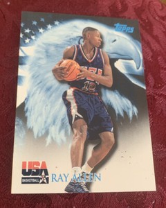 Ray Allen 2000 Topps Team USA Basketball Card #75, NBA HOFer