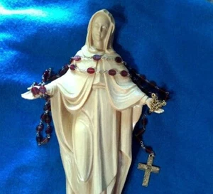 Rosary for Your Tall Mary Statue Indoor/Outdoor, New Old Convent Blessed #311 - Picture 1 of 6